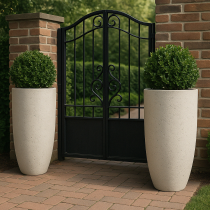buyuk uzun beton saksi 1 metre boyunz uzun saksi