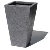 Dekoratif Kare Beton Saksı - 27 Litre - 30x30x50cm - Görsel 3