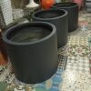 silindir fiber saksi polyester saksi 80x80x80cm