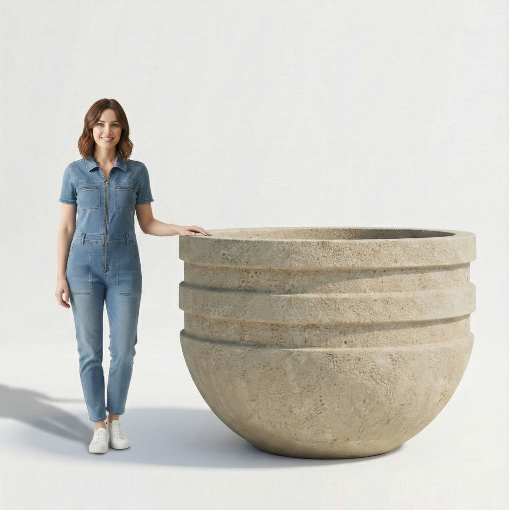 Dev Saksı - Büyük Beton Saksı - 1500 Litre - 150x120cm 1 buyuk-beton-saksi