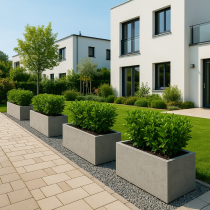 dikdortgen beton saksi 40x80x40cm