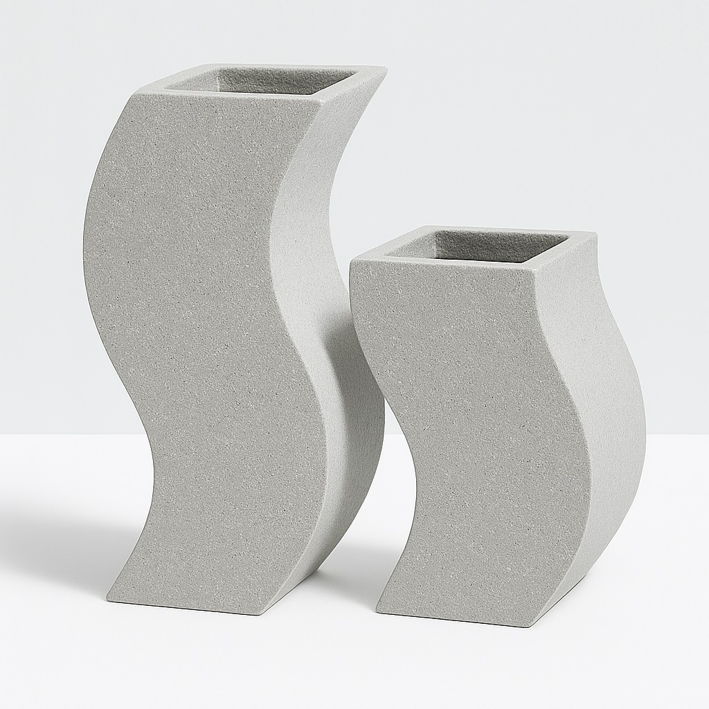 Dekoratif Beton Saksılar 40x40x120cm - 40x40x90cm 4 beton-dekoratif-saksilar