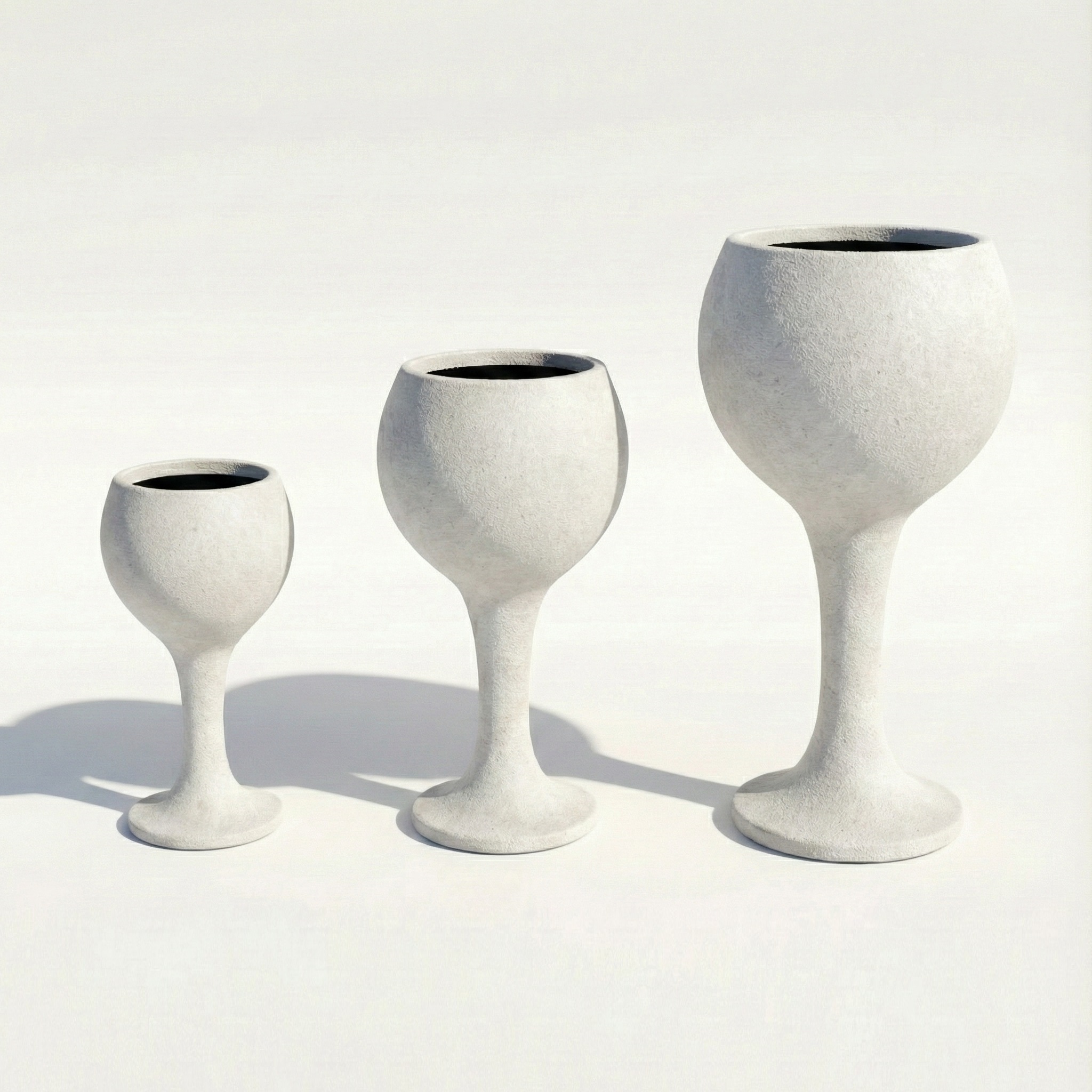 Beton Kadeh Saksı Seti 50x100cm-40x80cm-30x60cm 8 beton-saksi-seti