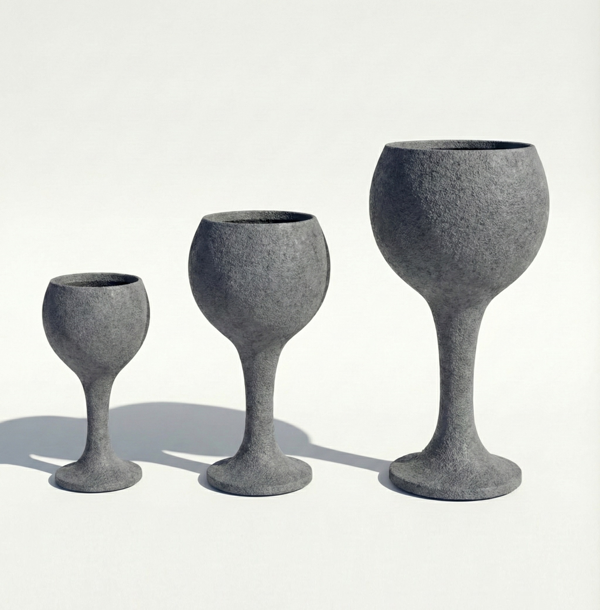 Beton Kadeh Saksı Seti 50x100cm-40x80cm-30x60cm 6 beton-saksi-seti