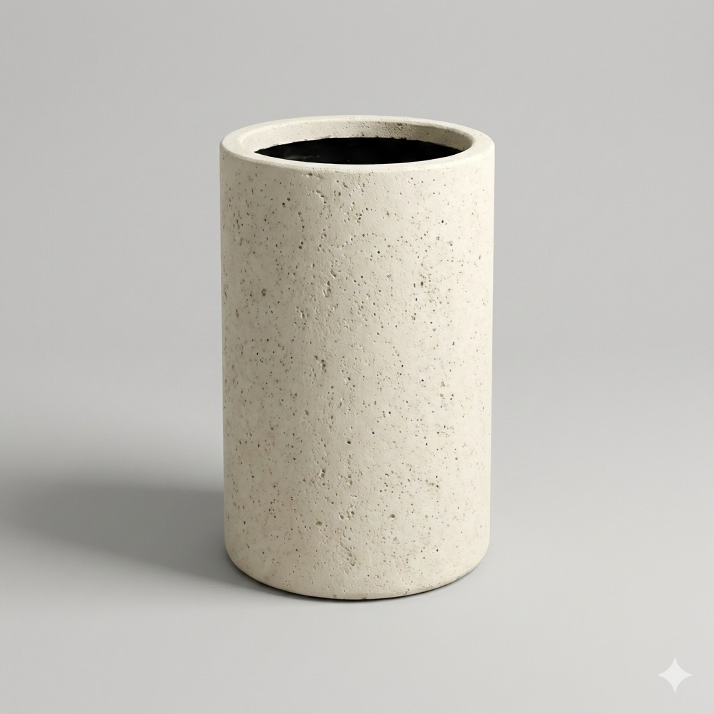 Silindir Beton Saksı 30x50cm 4 silindir-beton-saksi-dekoratif-saksi-30x50cm-beyaz