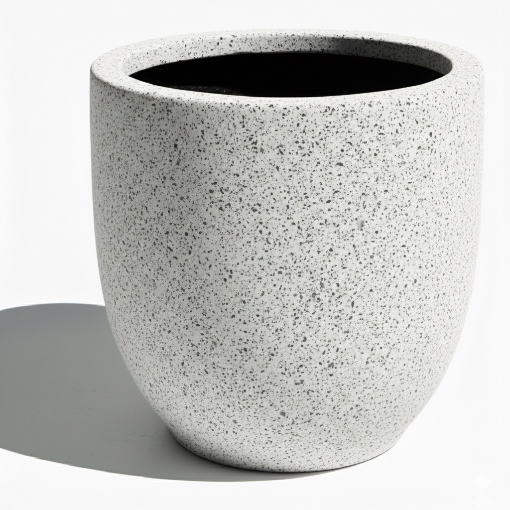 Hafif Beton Saksı 52x52x52cm 3 Hafif Beton Saksı 52x52x52cm - Görsel 3